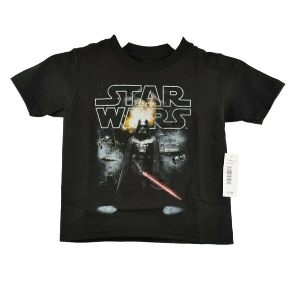 Mad Engine Star Wars Kids 2T Darth Vader Light Saber Graphic T Shirt New - Picture 1 of 5